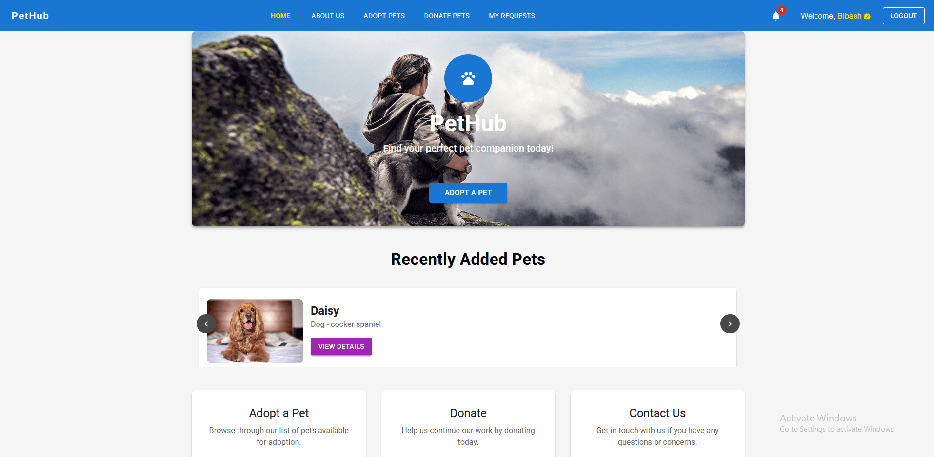 Pet Adoption System